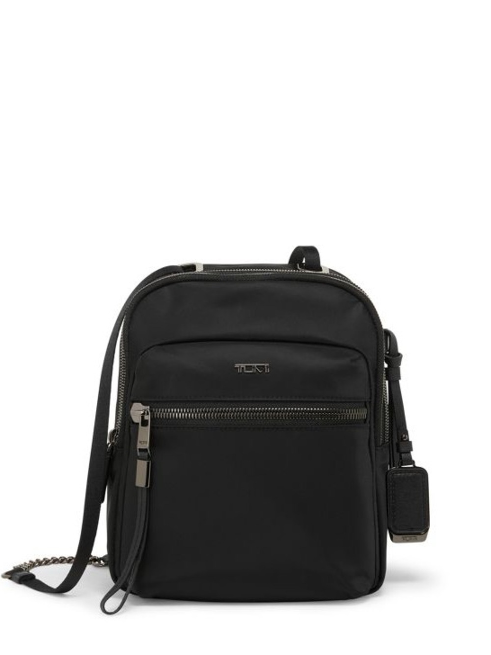 Tumi Black Nylon Messenger Crossbody Bag for Men